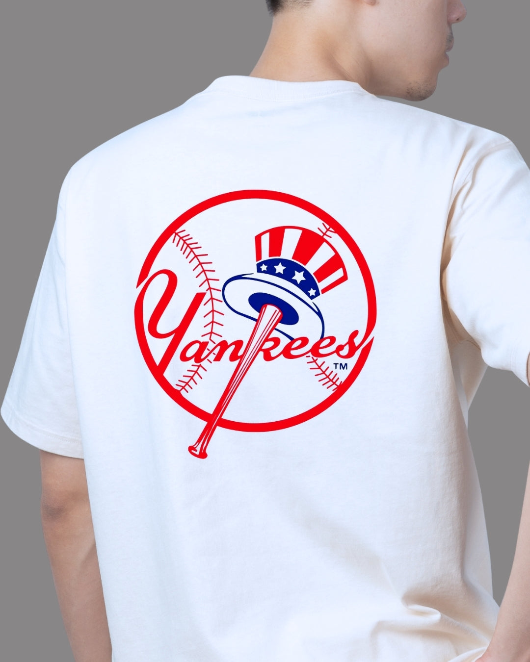 T Shirt Manga Corta Casco Azul NY Yankees