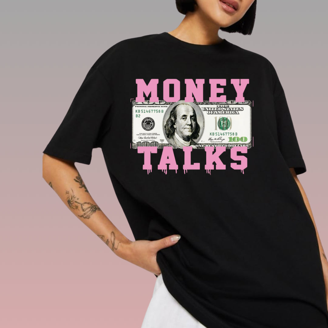 T Shirt Manga Corta Money Talks