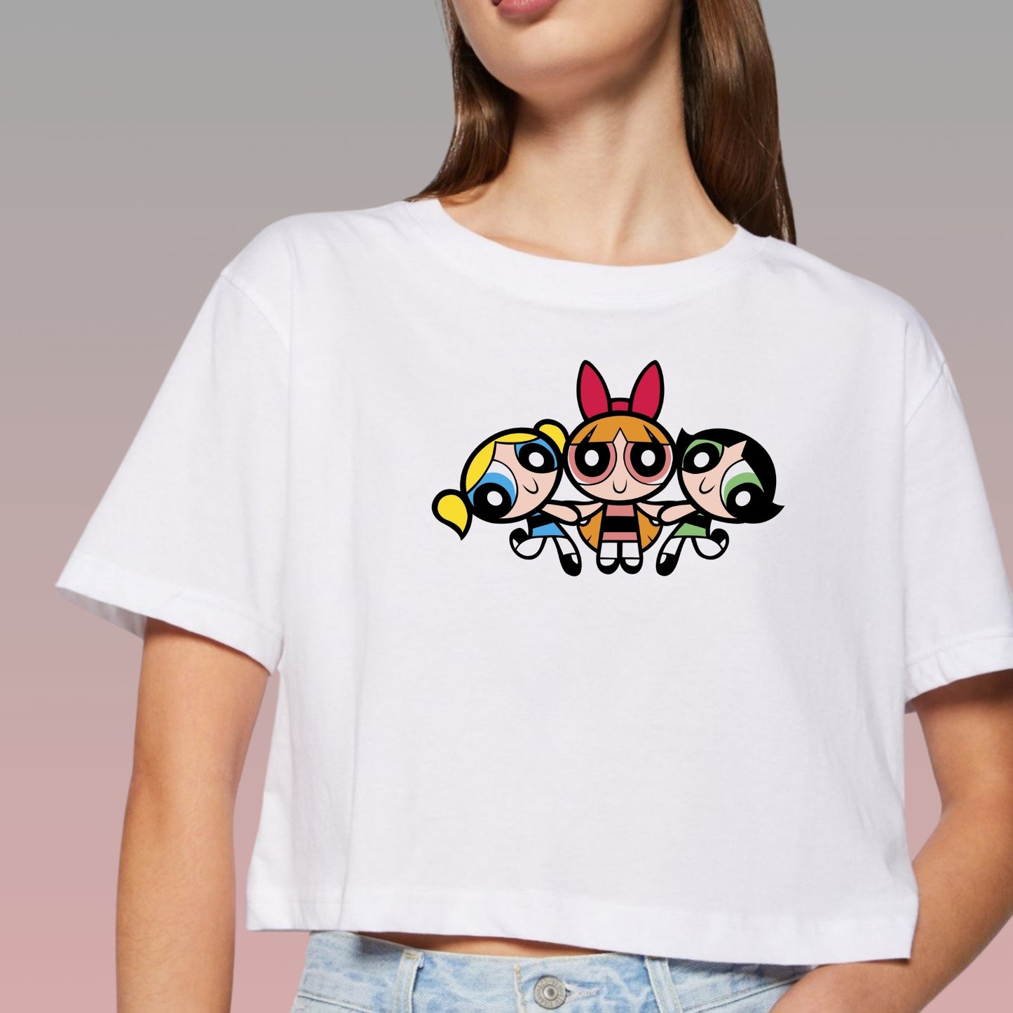 Crop Top Manga Corta Chicas Superpoderosas 3