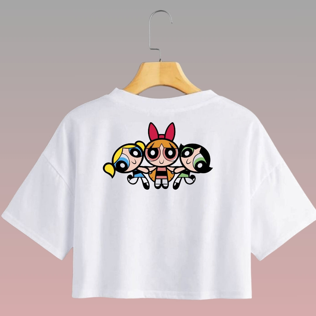 Crop Top Manga Corta Chicas Superpoderosas 3