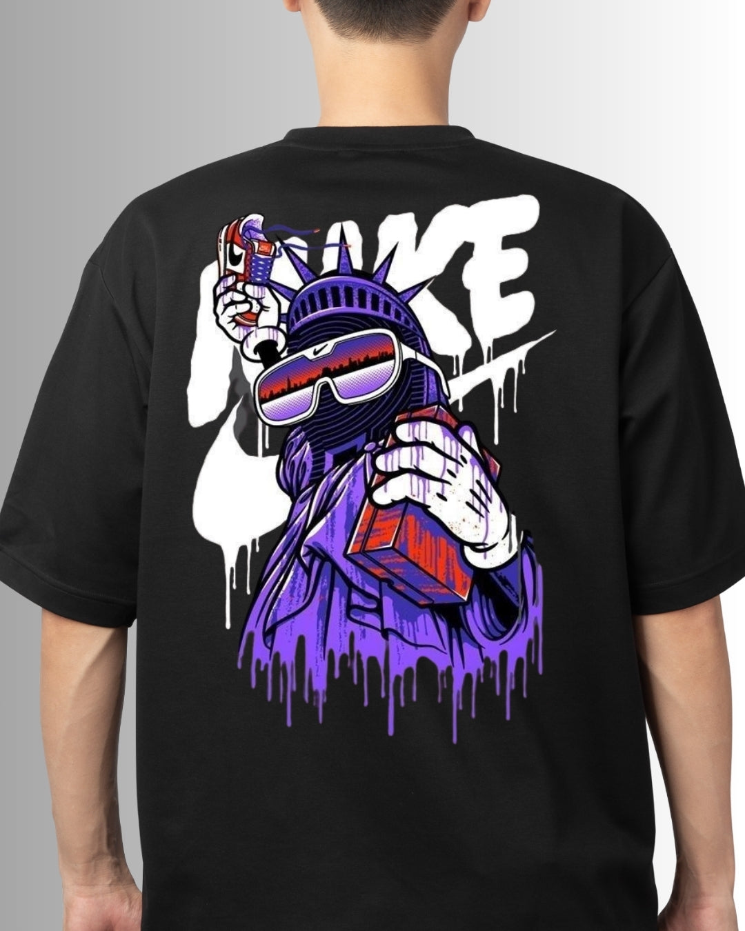 T Shirt Manga Corta Nike Estatua Libertad Morada