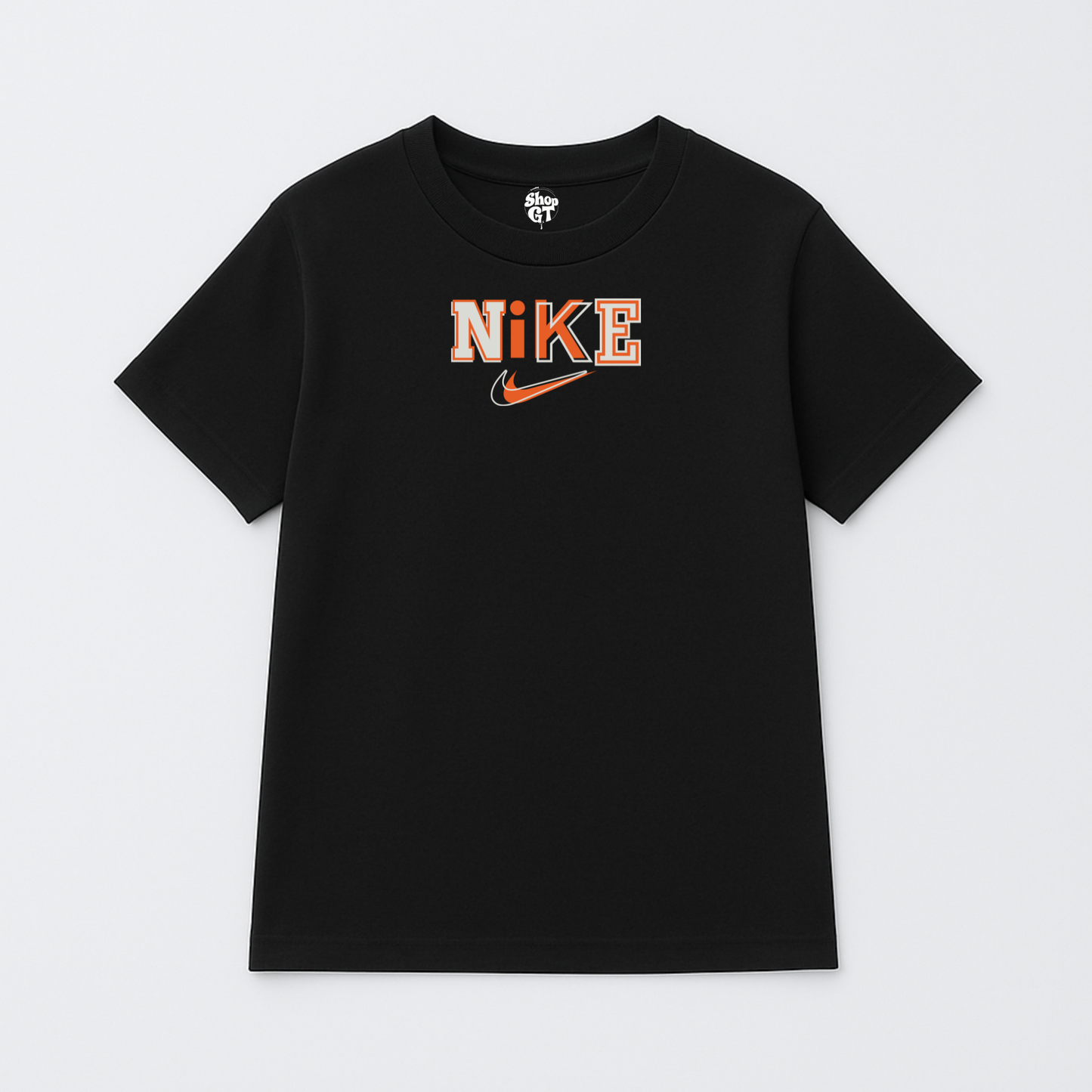 T Shirt Manga Corta Logo Naranja y Gris | Nike Edition