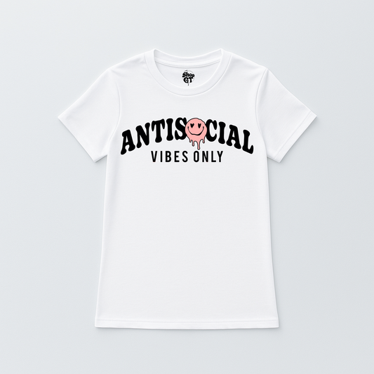 T Shirt Manga Corta Vibes Only | Anti Social Club Edition