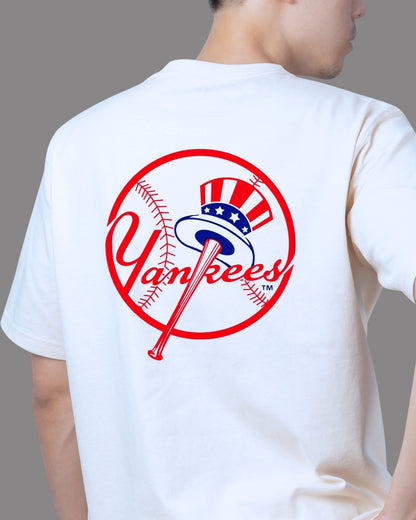 T Shirt Manga Corta Casco Azul NY Yankees