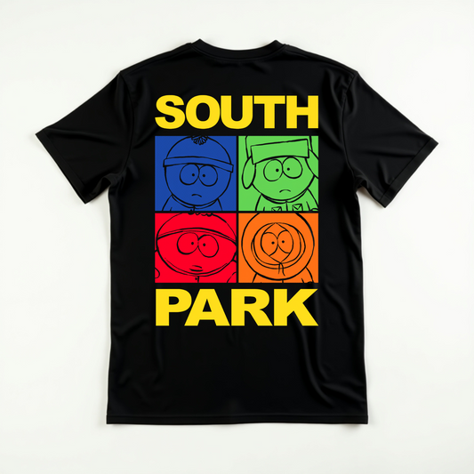 T Shirt Manga Corta Cuadros Personajes | South Park Edition