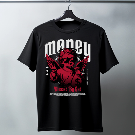 T Shirt Manga Corta Money Ángel Rojo