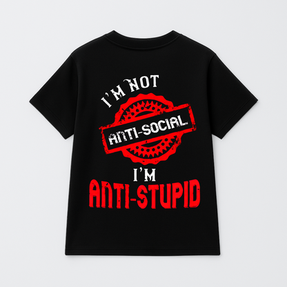 T Shirt Manga Corta I’m not Anti Social | Anti Social Club Edition