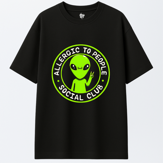 T Shirt Manga Corta Oversize Alergic to People | Anti Social Club Edition