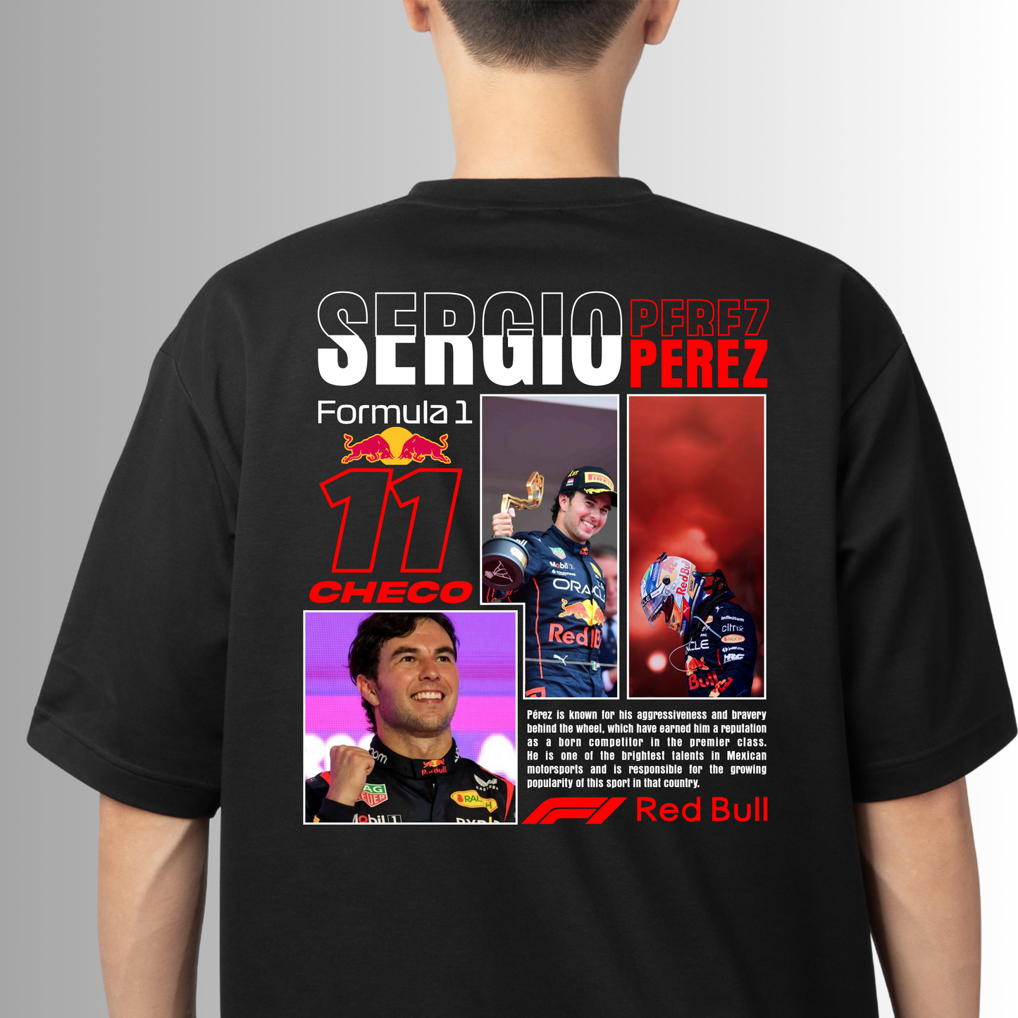 T Shirt Manga Corta F1 Sergio Pérez Red Bull