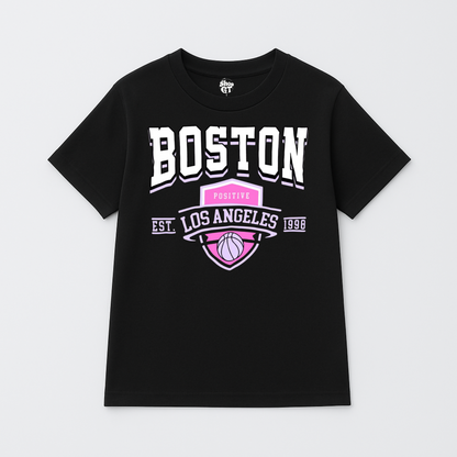 T Shirt Manga Corta Boston LA mujer