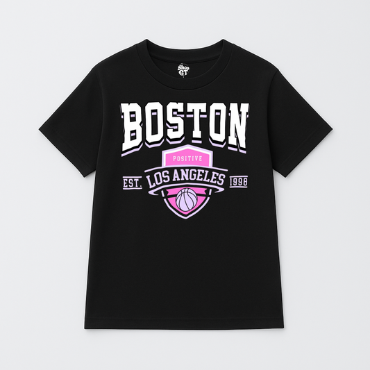 T Shirt Manga Corta Boston LA mujer