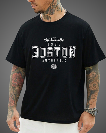 T Shirt Manga Corta California Boston Hombre