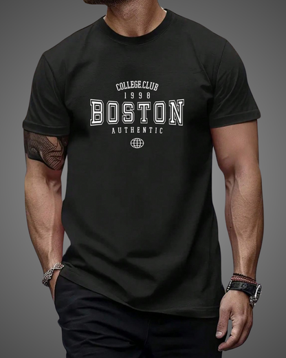 T Shirt Manga Corta California Boston Hombre