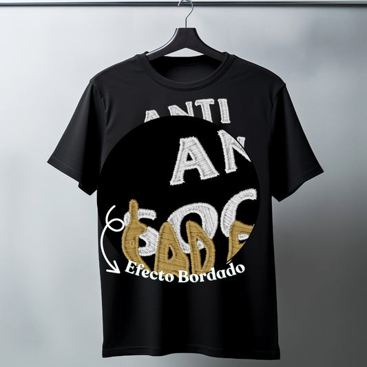 T Shirt Manga Corta Anti Social Club Sad Boyz Efecto Bordado