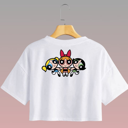 Crop Top Manga Corta Chicas Superpoderosas 3