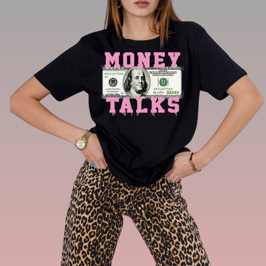 T Shirt Manga Corta Money Talks