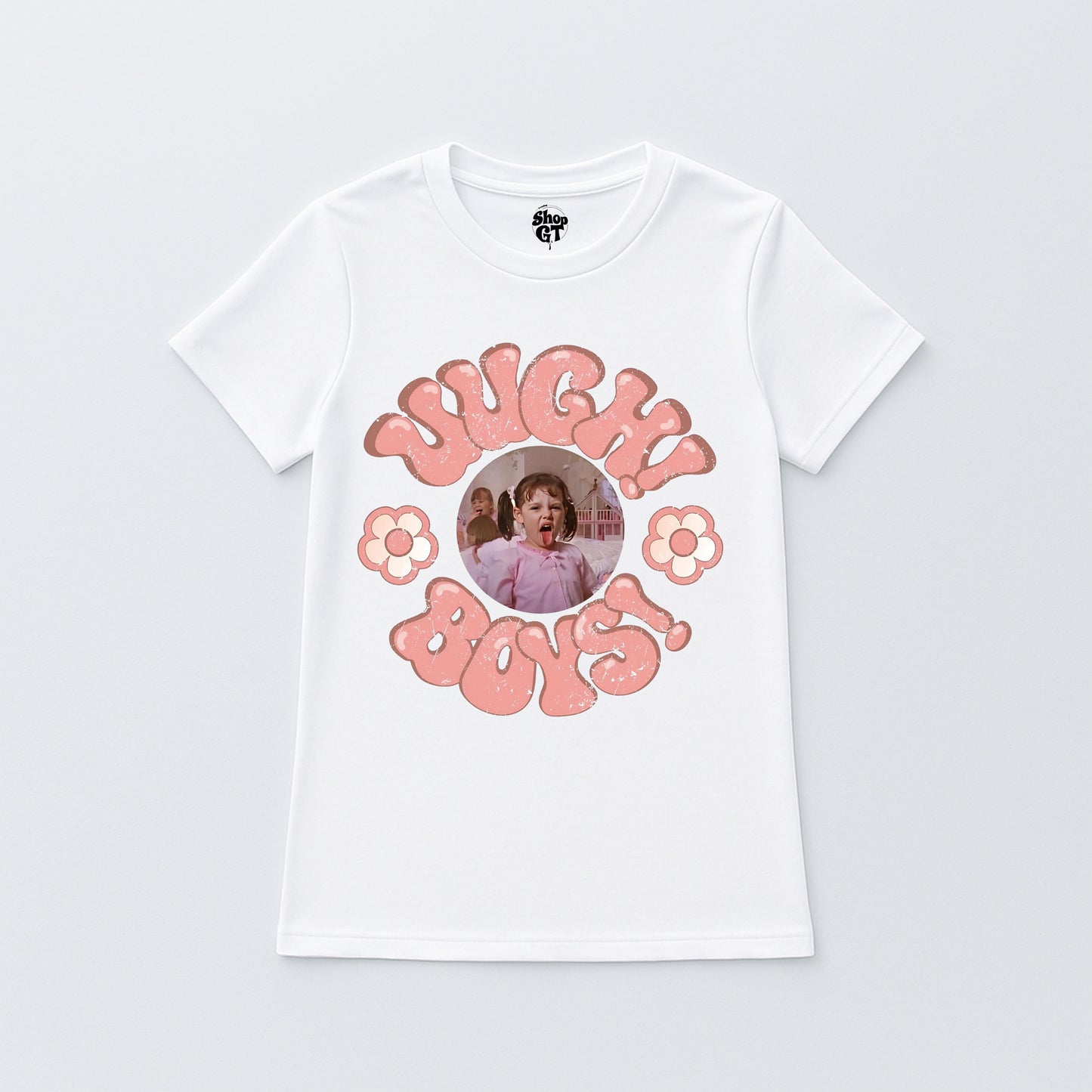 T Shirt Manga Corta de Dama UGHH BOYS!