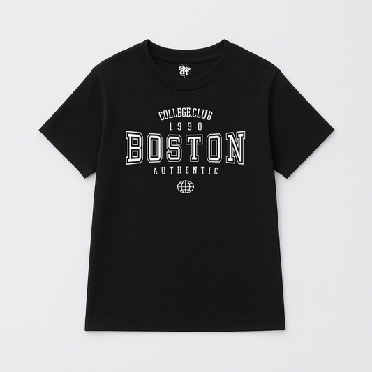 T Shirt Manga Corta California Boston Hombre