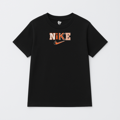 T Shirt Manga Corta Logo Naranja y Gris | Nike Edition