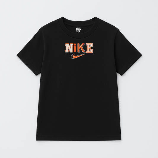 T Shirt Manga Corta Logo Naranja y Gris | Nike Edition