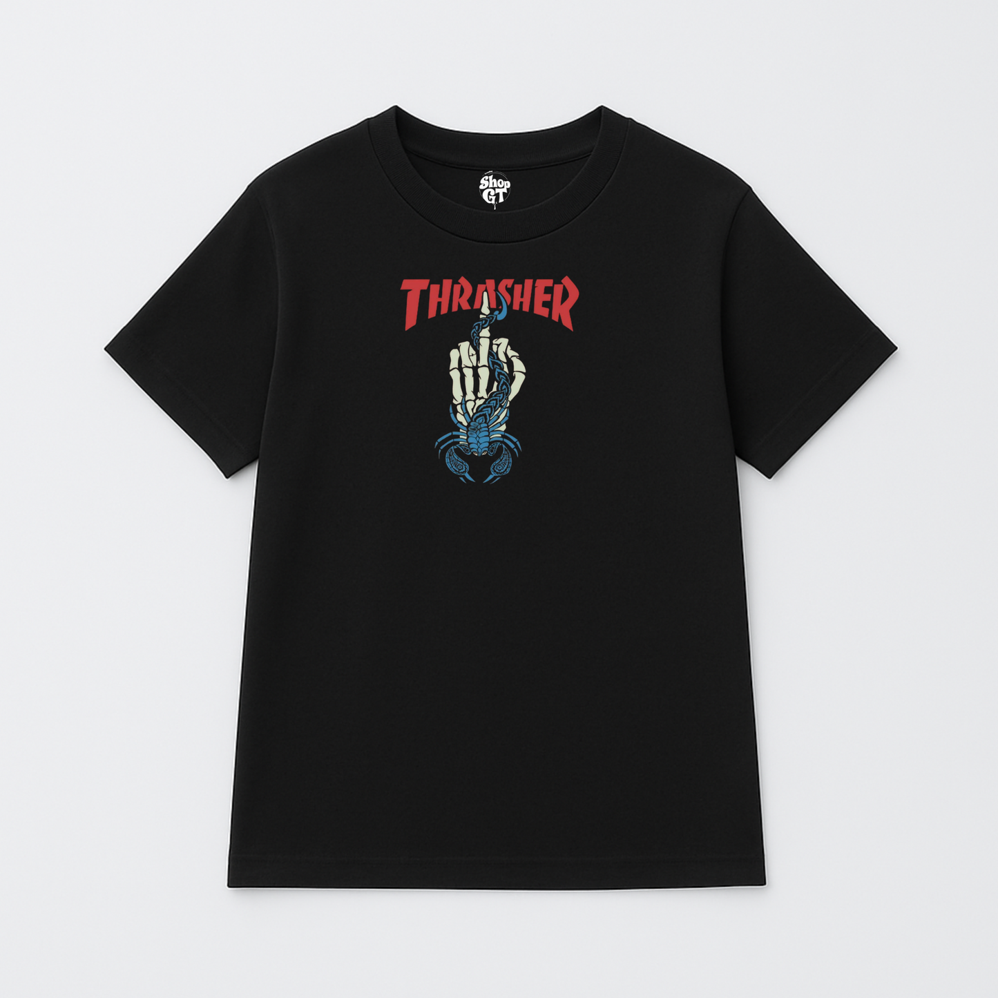 T Shirt Manga Corta Thrasher Esqueleto | Halloween Edition