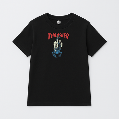 T Shirt Manga Corta Thrasher Esqueleto | Halloween Edition